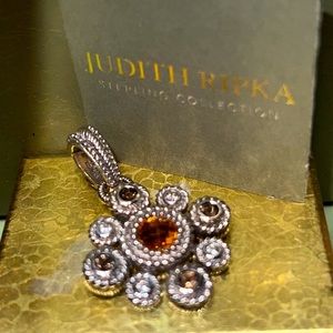 Gorgeous Judith Ripka gemstone necklace, enhancer